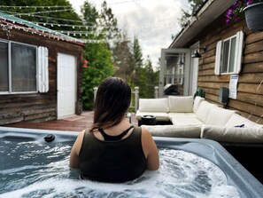 Baignoire à remous extérieure