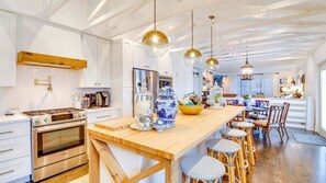 Fridge, microwave, oven, stovetop - Ocean Lite House - Unique Oceanside Villa (New Smyrna Beach)