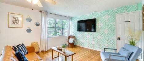 TV connectée, cheminée