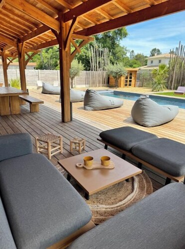Villa Lège Cap Ferret -piscine - 8/10 Personnes
