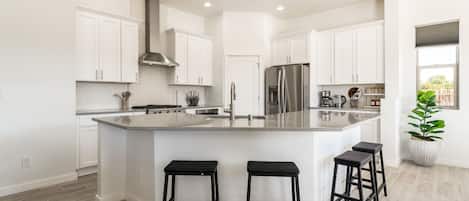 Microwave, oven, stovetop, dishwasher