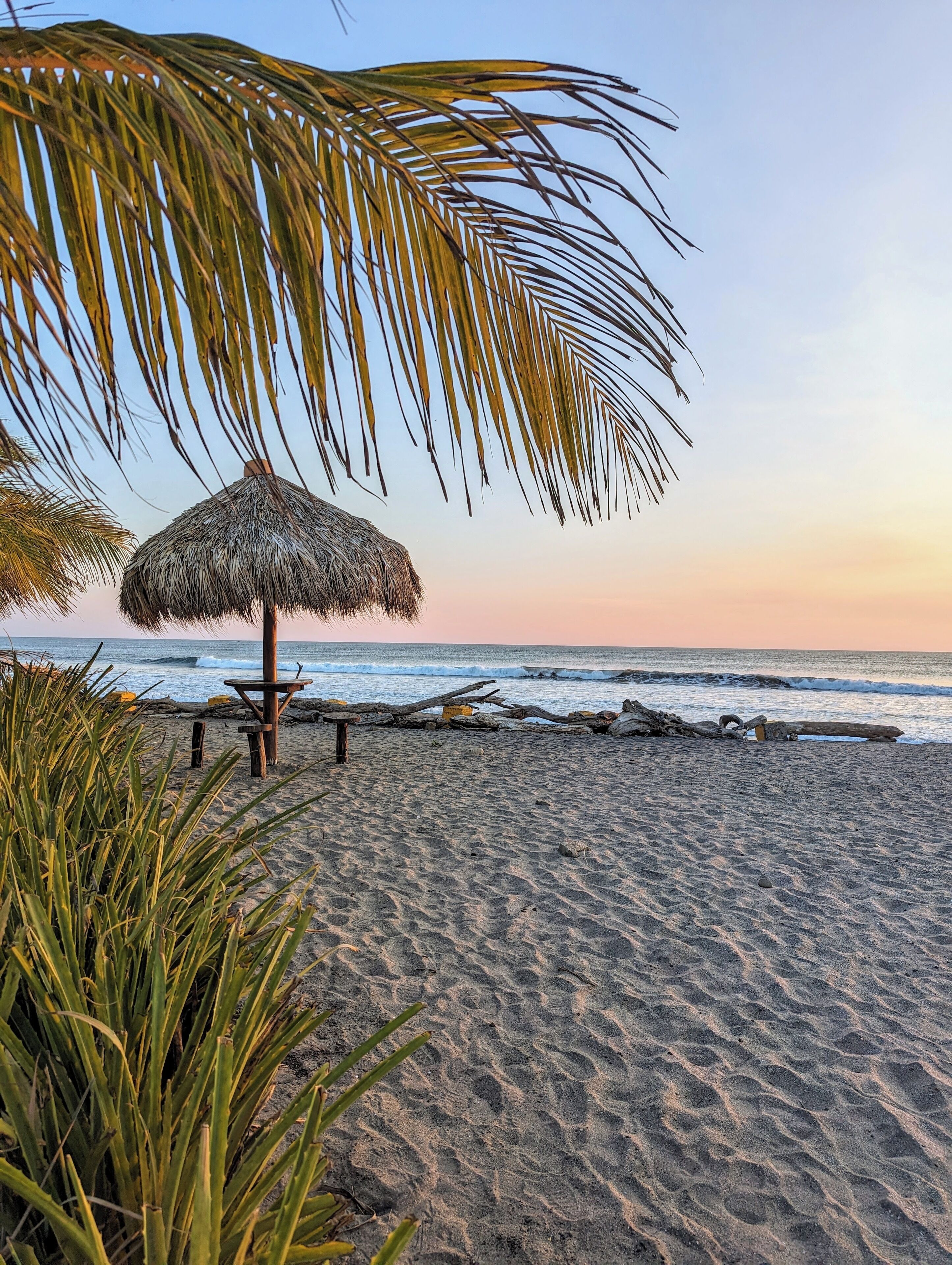 On the beach, beach towels