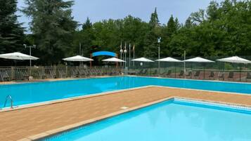 A heated pool