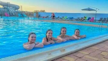 A heated pool