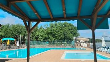 A heated pool