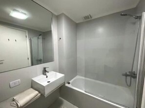 Shower, hair dryer