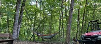 Hidden forest campground in South Pittsburg