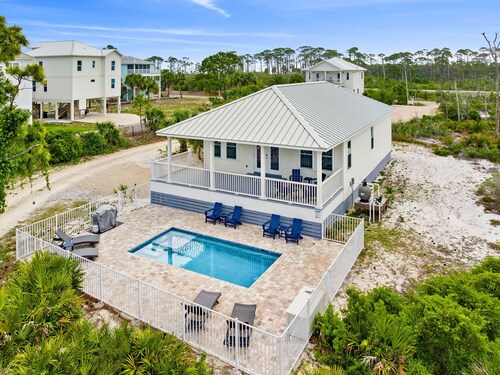 3BR Beach House with Pool, Sunset Views, Pet OK