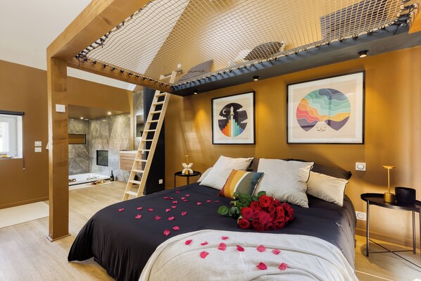 1 chambre, coffre-fort, accès au Wi-Fi (inclus), literie fournie