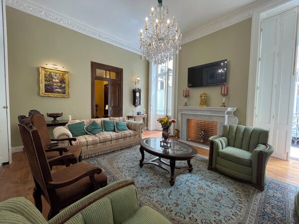 43-inch Smart TV with cable channels