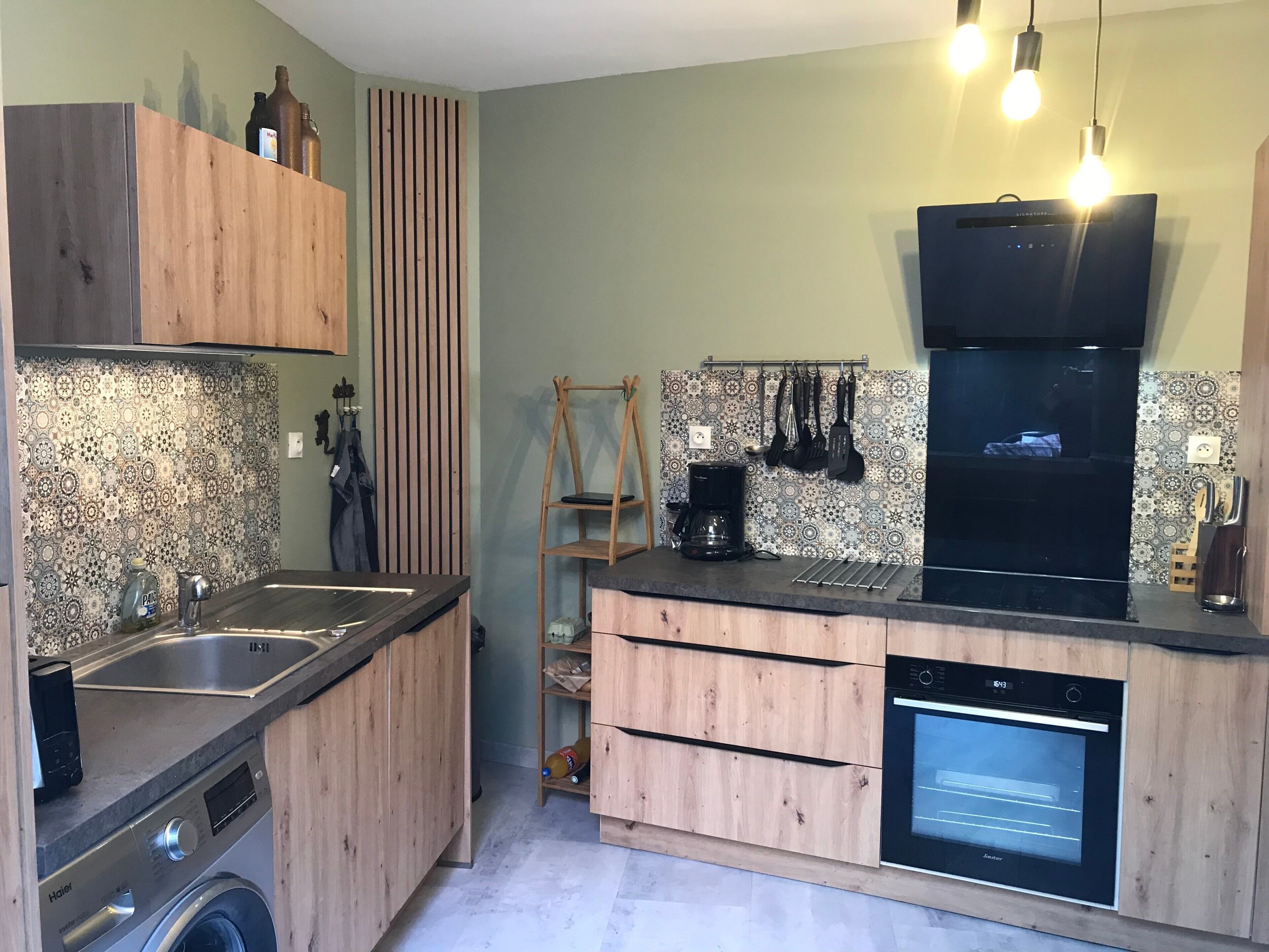 Refrigerador, microondas, horno, placa de cocina