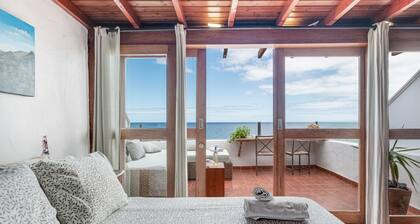 Maison de vacances 'Casa Roque' avec vue sur la mer, Wi-Fi et climatisation