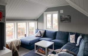 Fernseher, Kamin