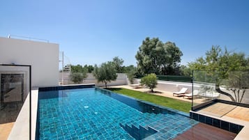A heated pool
