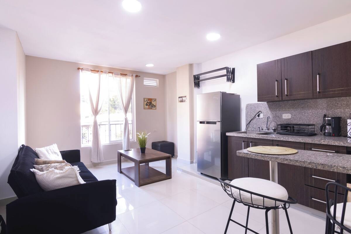 Studio | 1 bedroom, blackout drapes, iron/ironing board, free WiFi
