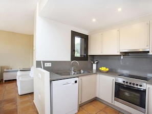 Microwave, oven, dishwasher, high chair