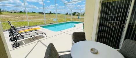 A heated pool