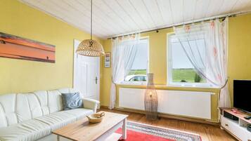 Fernseher, Kamin, DVD-Player, Stereoanlage