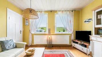 Fernseher, Kamin, DVD-Player, Stereoanlage