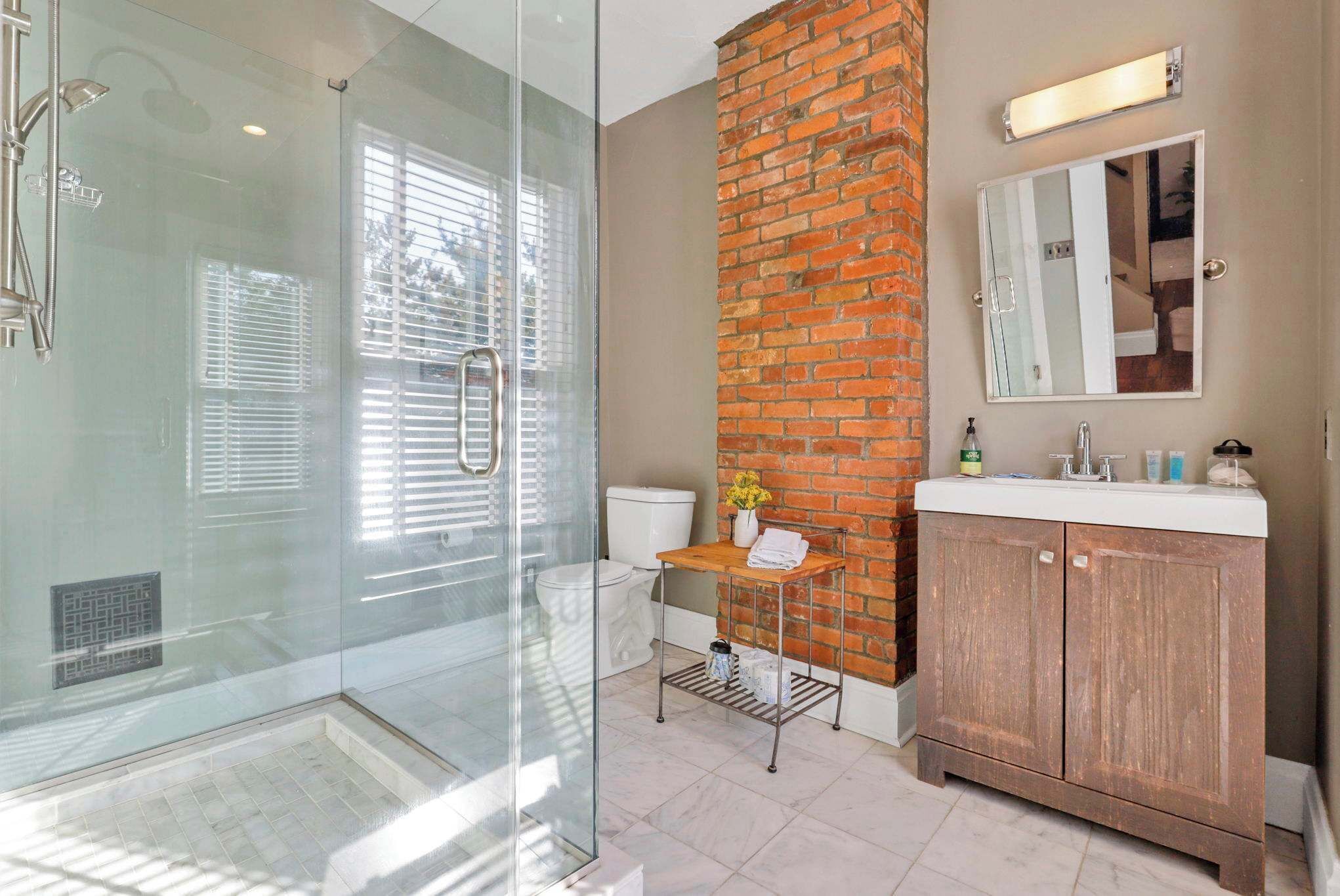Shower, hair dryer