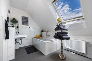 Regadera, secadora de cabello, toallas 