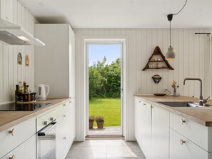 Fridge, oven, dishwasher, highchair