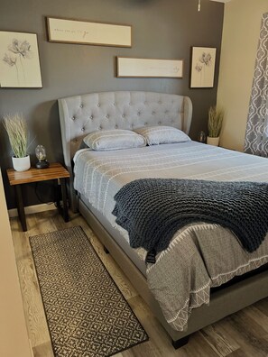 1 bedroom, iron/ironing board, travel crib, free WiFi