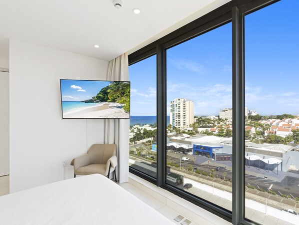 1 sovrum, värdeförvaringsskåp på rummet och strykjärn/strykbräda