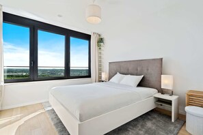 1 غرفة نوم ومكتب ومكواة/لوح كي وواي فاي