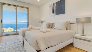Appartement Luxe, vue océan | 2 chambres, fer et planche à repasser, Wi-Fi gratuit