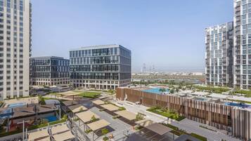 Design-lejlighed - 1 soveværelse - balkon - byudsigt | Udsigt fra balkon