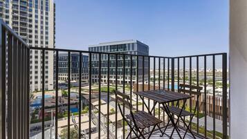 Appartamento Design, 1 camera da letto, balcone, vista città | Terrazza/patio