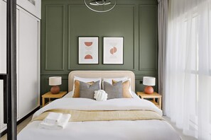 Appartement Design, 1 chambre, balcon, vue ville