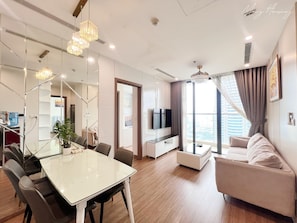 Classic Apartment, Balcony | Living area - May Housing - Vinhomes Skylake (Hanoi)