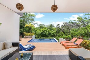 Pool - Villa with Minimalist Design & Scenic Deck with Private Infinity Pool and Jungle Views (Coco)