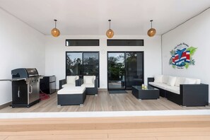 Terrace/patio - Villa with Minimalist Design & Scenic Deck with Private Infinity Pool and Jungle Views (Coco)