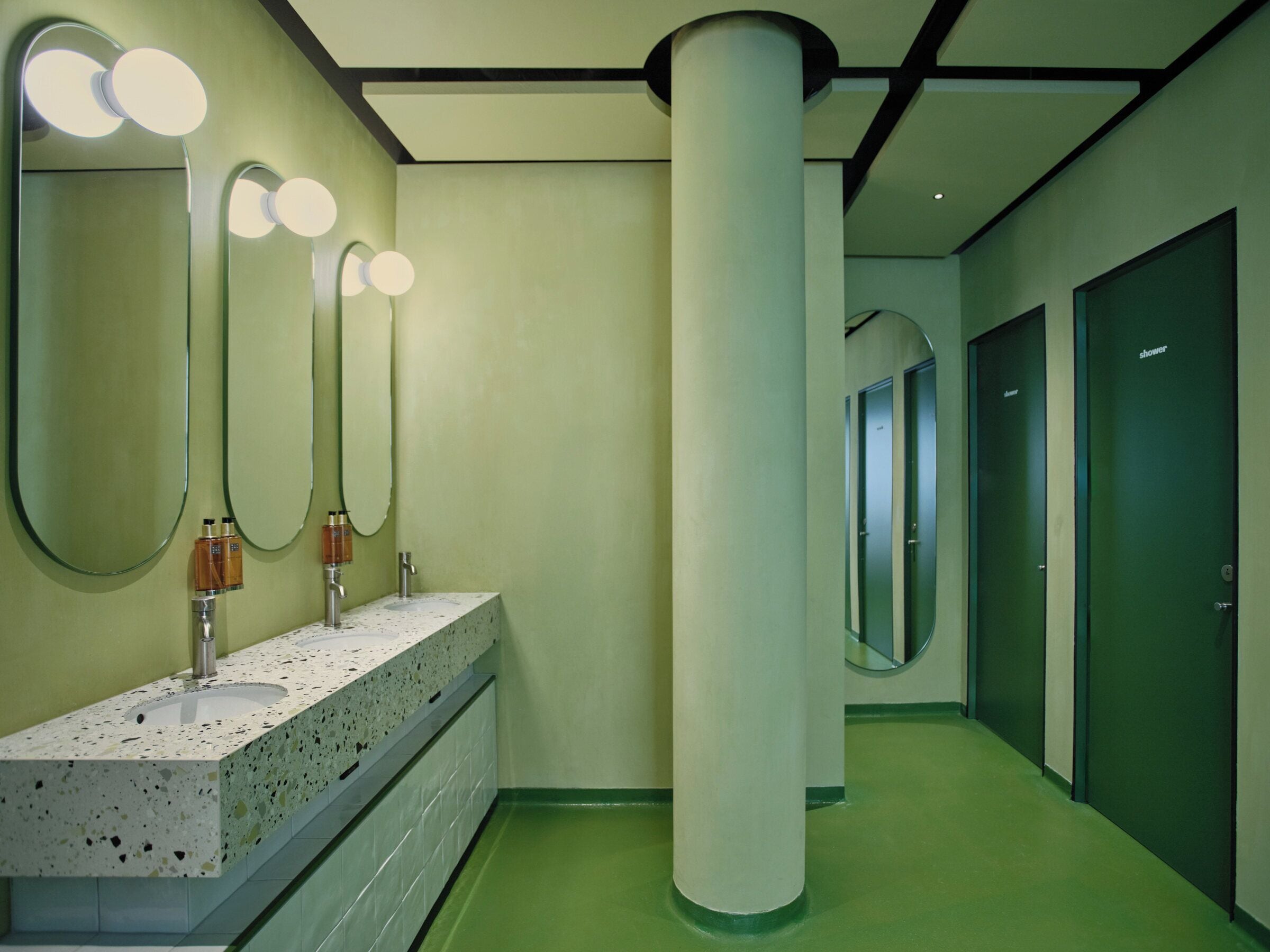 Shower, free toiletries, hair dryer, bathrobes