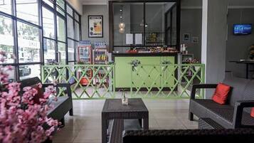 Sitteområde i lobbyen