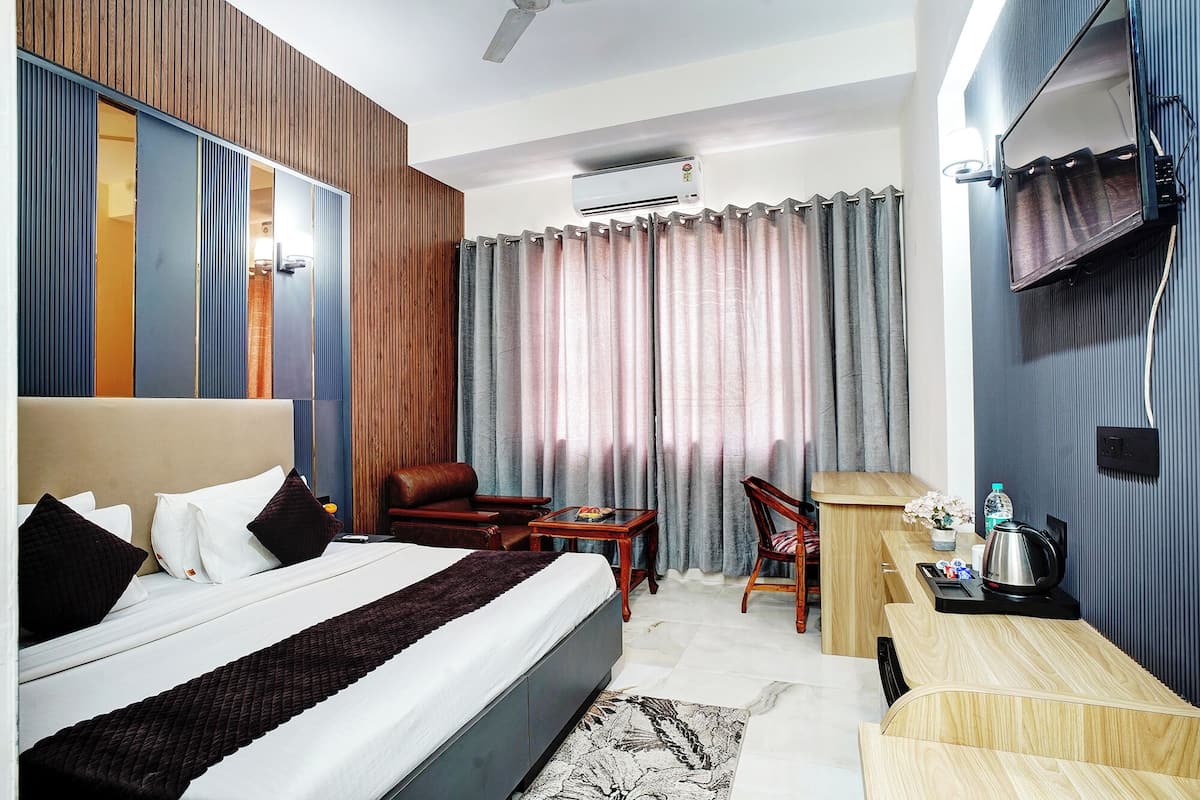 Habitación Premium | Sábanas de algodón egipcio, ropa de cama de alta calidad, caja fuerte