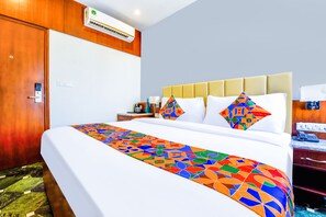 Egyptian cotton sheets, premium bedding, in-room safe, free WiFi - FabHotel Naivara Boutique (Udaipur)
