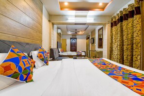 Deluxe Room | Egyptian cotton sheets, premium bedding, in-room safe, free WiFi - FabHotel Log Inn (Jammu)