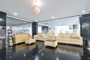 Sitteområde i lobbyen