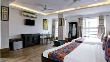 Sengetøy i egyptisk bomull, sengetøy av topp kvalitet og safe på rommet