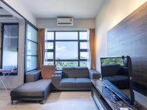 アパートメント 2 ベッドルーム | 2 室のベッドルーム、ノートパソコン用作業スペース、WiFi (無料)、ベッドシーツ