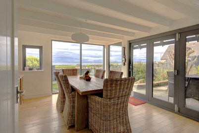 A 3-bedroom beach front house with spectacular views across the Dornoch First.