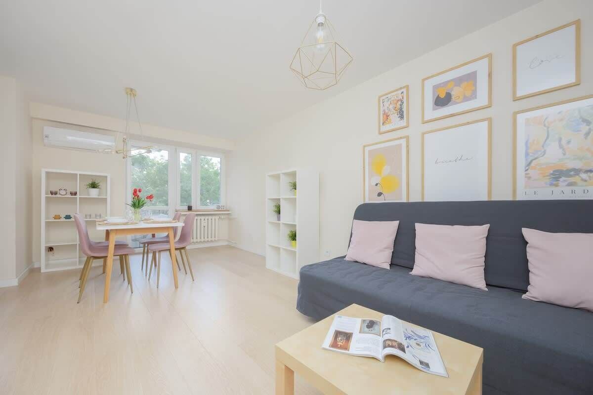 Bright Apartment With Balcony | Workplace, Close To Metro - Warsaw