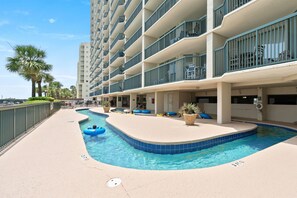 Indoor pool, a heated pool - New: Ashworth 1002 Oceanfront, pool, Lazy River (North Myrtle Beach)