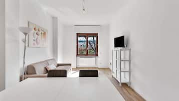 Appartement, 1 kingsize bed, niet-roken | 1 slaapkamer, een strijkplank/strijkijzer, gratis wifi