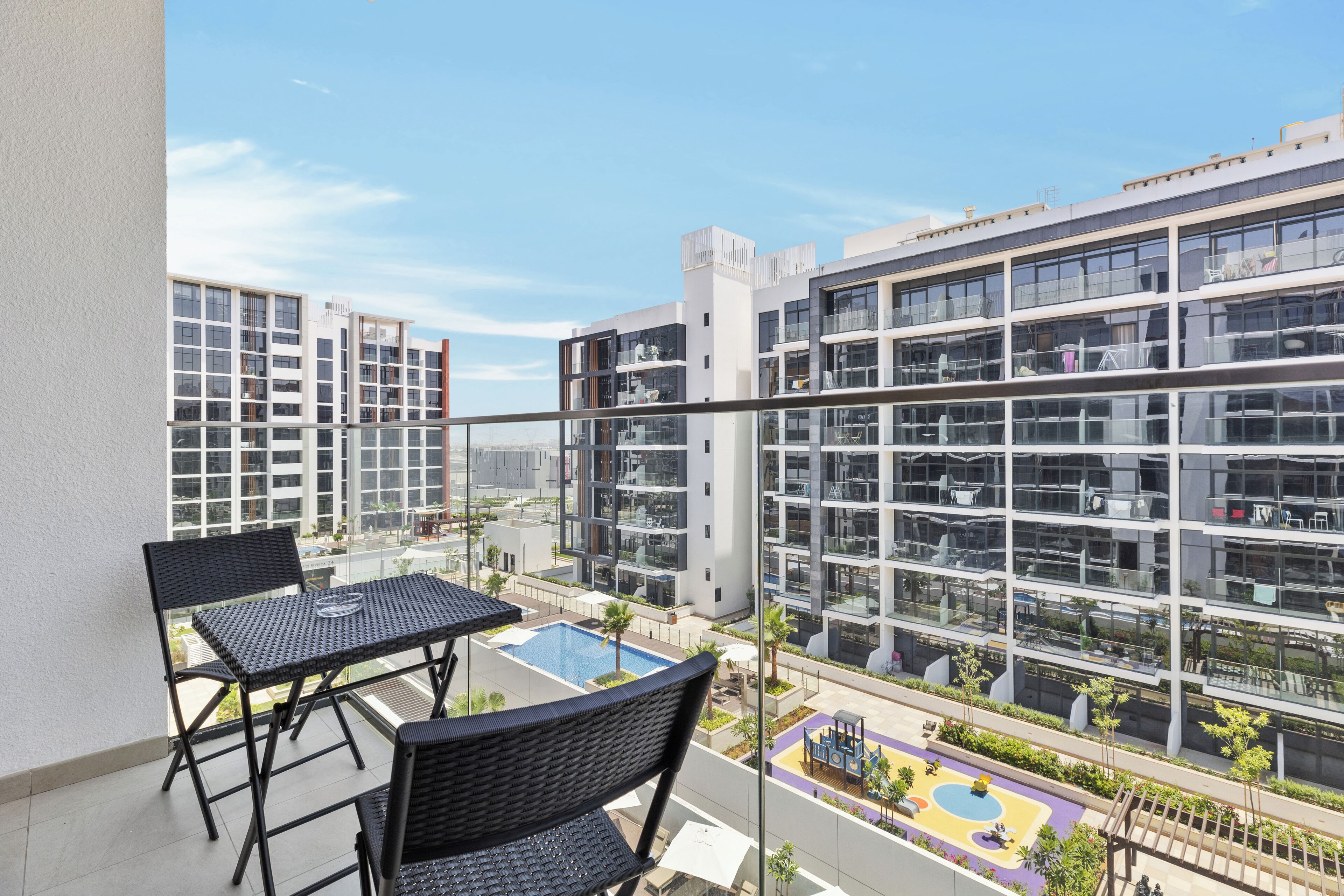 Studio Comfort, balkon, pemandangan kota | Balkon
