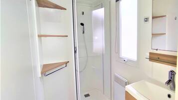 Shower, hair dryer